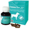 Глюко Вет 20+ фитокомплекс для контроля уровня глюкозы в крови для собак средних и больших пород