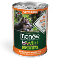 Беззерновая консерва для щенков MONGE DOG WET BWILD утка тыква цукини в соусе 400г