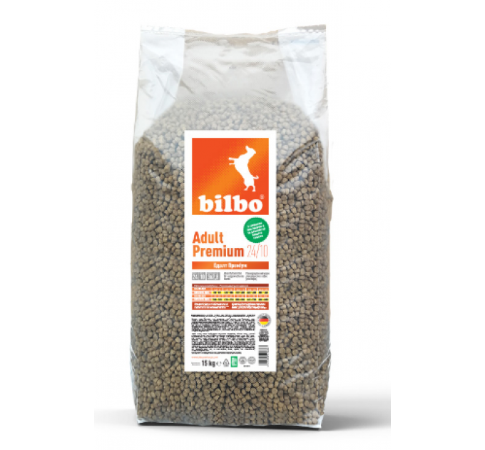 Bilbo Adult Premium 24/10 - корм Більбо для дорослих собак 15 кг