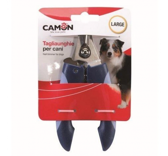 Кусачки для нігтів Camon для котів та собак з обмежувачем, 15см