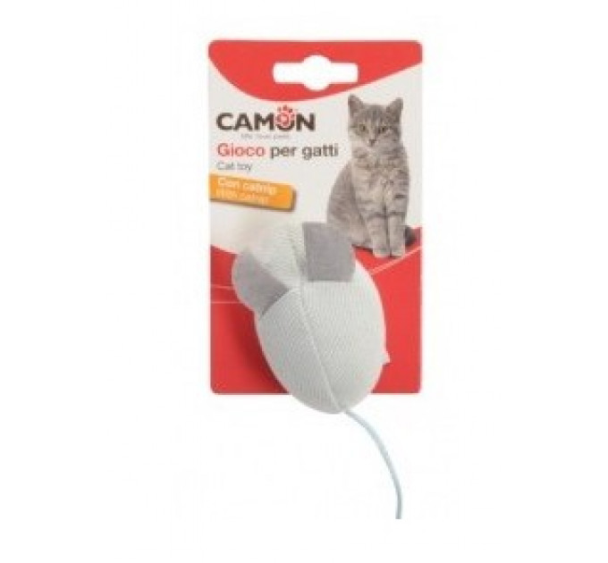 Іграшка для котів Camon - Мишка тканинна, 8см