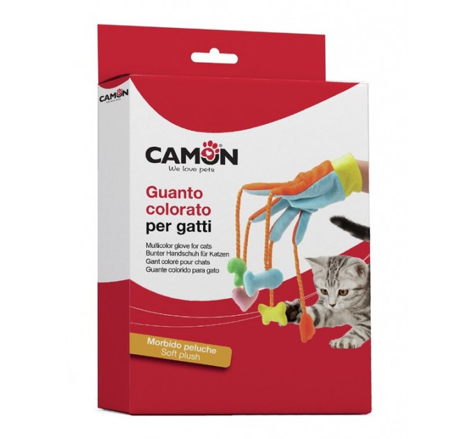 Іграшка для котів Camon - Кольорова рукавичка