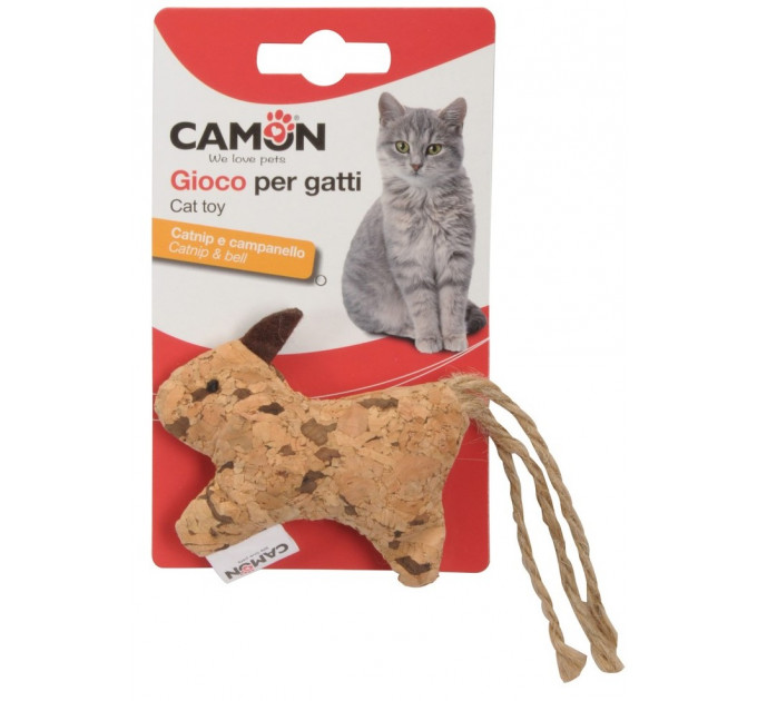 Игрушка для кошек Camon - Собака с колокольчиком и кошачьей мятой