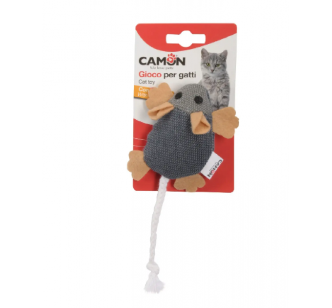 Игрушка для кошек Camon - Джинсовая мышка, 7,5см