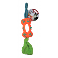 Игрушка для собак Camon - Виниловая кость с веревкой, 11см