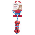 Іграшка для собак Camon - Гумова кістка з мотузкою, 10х35см