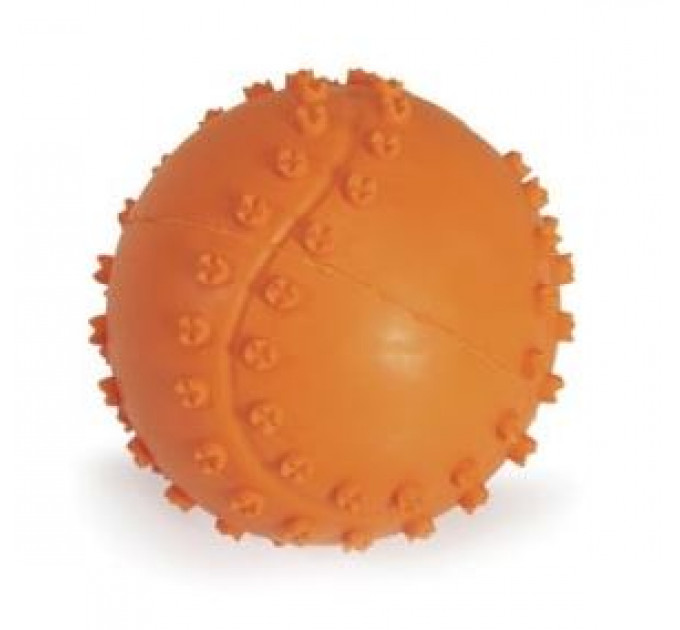 Іграшка для собак Camon - Спортивний гумовий м'яч із пищалкою, 6см