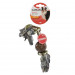 Іграшка для собак Camon - Бавовняна мотузка з TPR м'ячем (4,2см), 25см