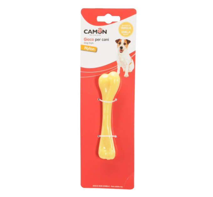 Игрушка для собак Camon - Нейлоновая кость со вкусом ванили, 13см