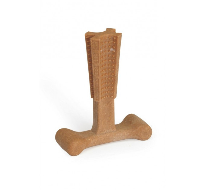 Игрушка для собак Camon - Т-образная кость Дентл с бамбуком, 10см