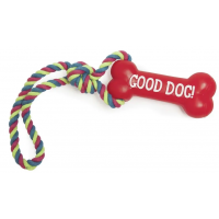Игрушка для собак Camon - Виниловая кость с веревкой, 39см