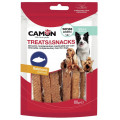 Лакомство для собак Camon - Батончики из лосося Treats & Snacks, 11см - 80г