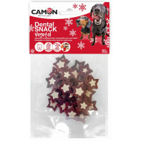 Лакомство для собак Camon - Dental Vegetal Stars, 2,5x2,5x0,4см - 80г