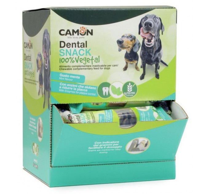 Лакомство для собак Camon - Стоматологическая закуска с активными ферментами, 12см - 35г