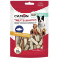 Ласощі для собак Camon - Сендвіч Treats & Snacks з лососем та тріскою, 4x0,5см - 80г