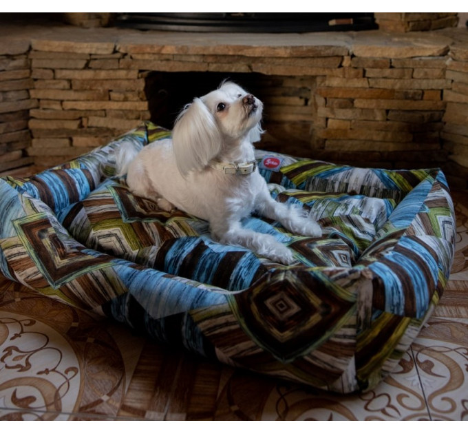 Лежак для собак Diego Rest+ Узор разноцветный, 70*50см