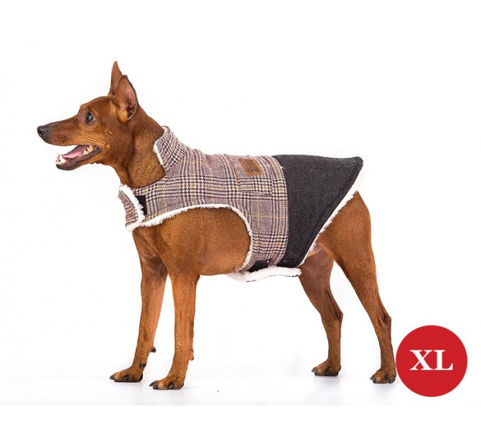 Демісезонний жилет для собак Diego Vest Коричневий розмір XL