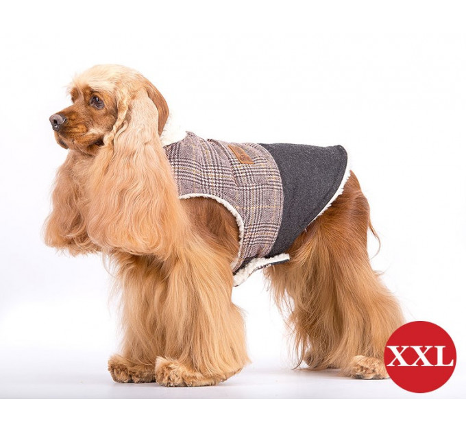 Демісезонний жилет для собак Diego Vest Коричневий розмір XXL