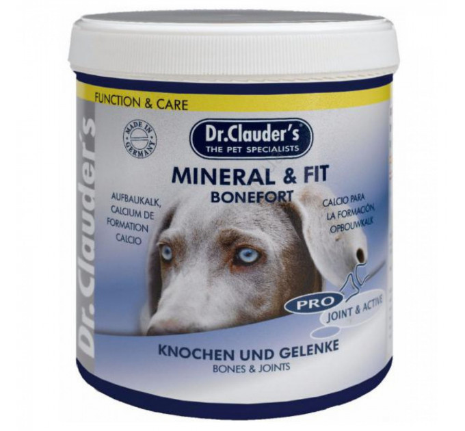 Витамины для собак Dr.Clauder's Mineral & Fit Bonefort для костей и зубов 500 г