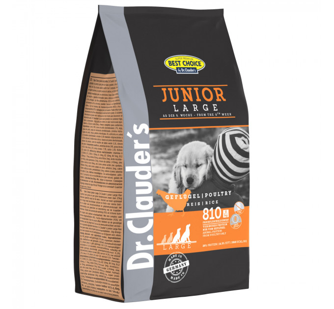 Сухий корм Dr.Clauder’s Best Choice Junior Large для цуценят великих та гігантських порід з 8-тижневого віку 0,35кг