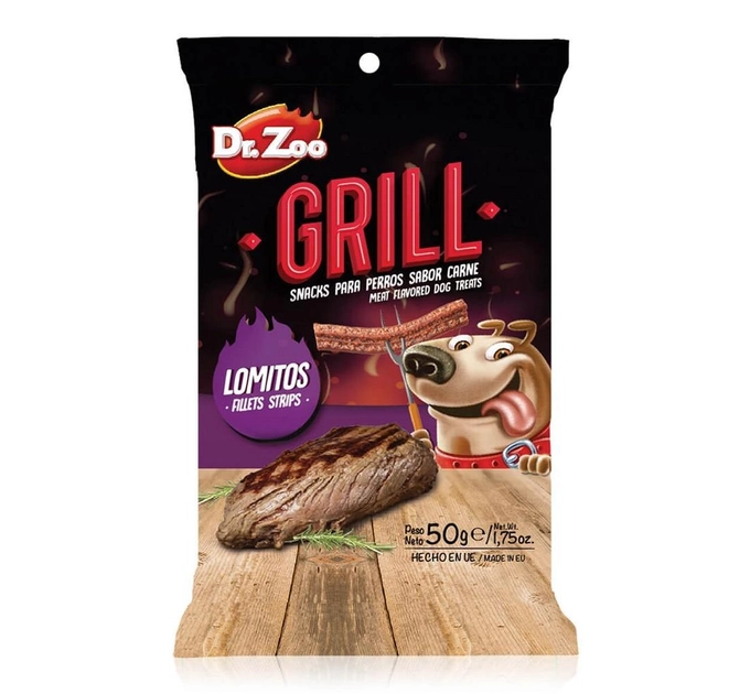 Жевательные полоски для собак со вкусом филе на гриле Dr.Zoo GRILL Fillets Strips, 50г