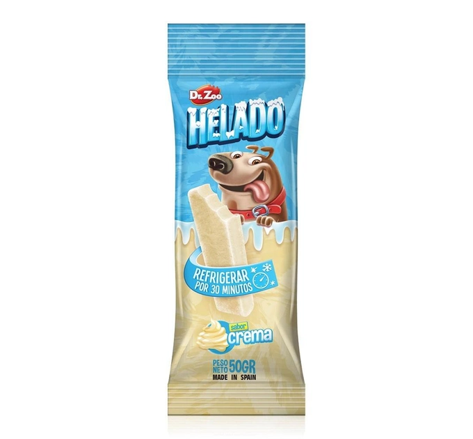 Ласощі для собак Морозиво зі смаком вершків Dr.Zoo ICE CREAM Crema, 50г