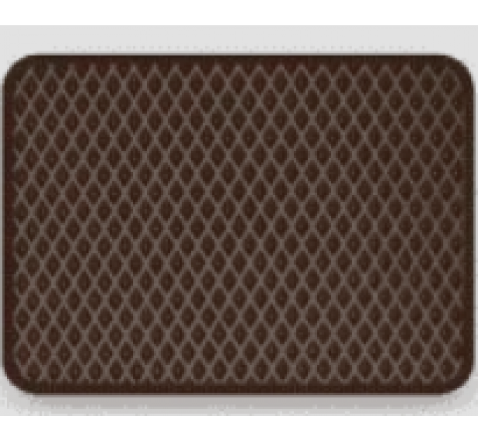 Водонепроникний килимок для котячого туалету EVA "Ромб" шоколадний, 500*300*10