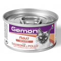 Gemon Cat Wet Adult м'ясний мус для котів з лососем та куркою 85г