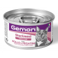 Gemon Cat Wet Adult мясной мусс для стерилизованных кошек с курицей и ливером 85г