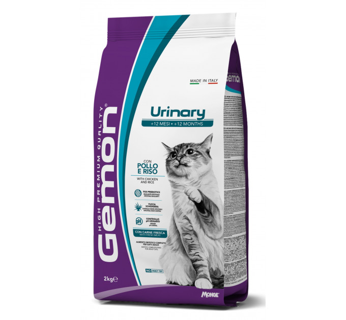 Корм для кошек GEMON CAT Urinary курица с рисом 2кг