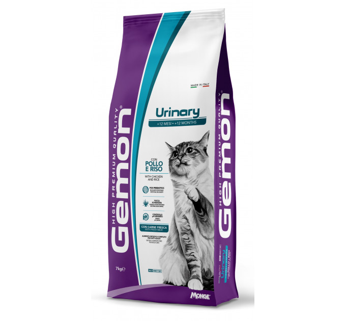 Корм для кошек GEMON CAT Urinary курица с рисом 7кг