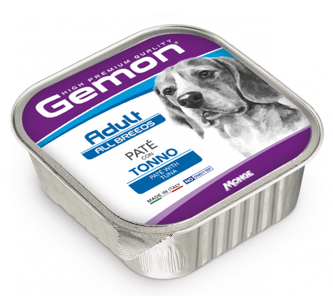 GEMON DOG WET Adult паштет для собак с тунцом 150г