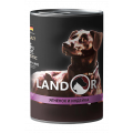 Влажный корм для собак всех пород LANDOR с ягненком и индейкой 400г