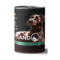 Влажный корм для пожилых собак всех пород LANDOR с ягненком и кроликом 400г