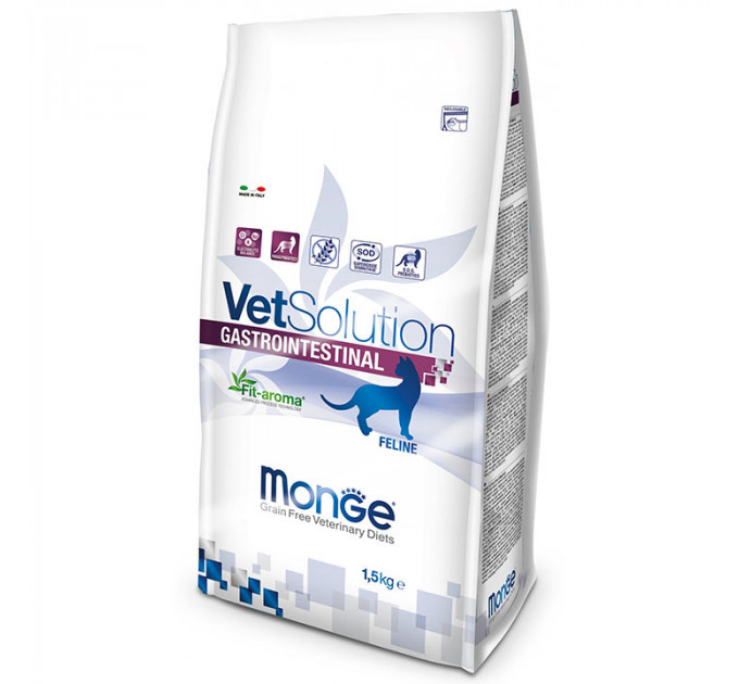 Корм для котів Monge VetSolution Gastrointestinal при гастроентерологічних патологіях 1,5 кг
