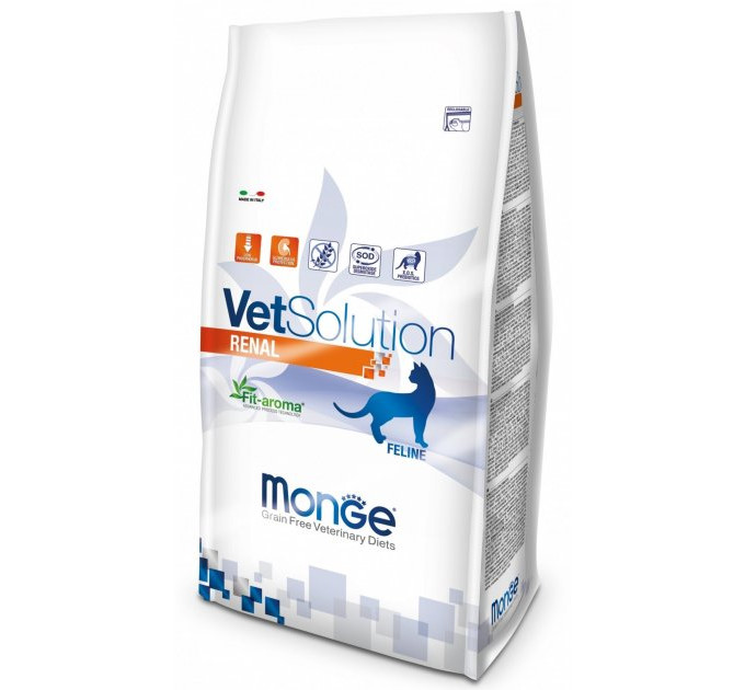 Корм для кошек Monge VetSolution Renal для поддержания функции почек при почечной недостаточности 0,4 кг