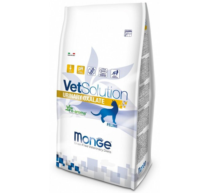 Корм для кошек Monge VetSolution Urinary Oxalate для профилактики и лечения мочекаменной болезни оксалатного типа 0,4 кг