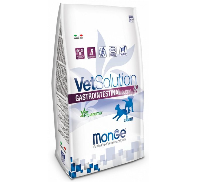 Корм для щенков Monge VetSolution Gastrointestinal Puppy для поддержания здоровья ЖКТ при гастроэнтерологических патологиях 5 кг