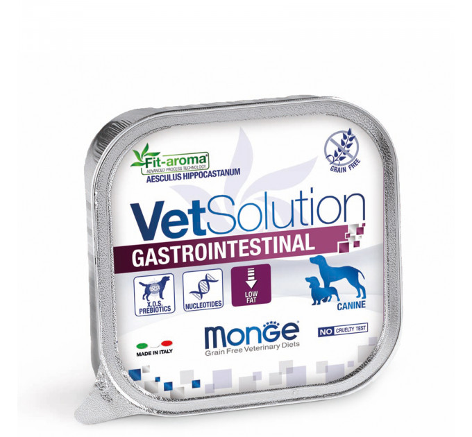 Паштет для собак Monge Gastrointestinal для поддержания здоровья ЖКТ при гастроэнтерологических патологиях 150 г