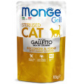 MONGE CAT GRILL Sterilised паучи для стерилизованных кошек с курицей 85г