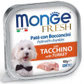MONGE DOG FRESH паштет для собак з індичкою 100г