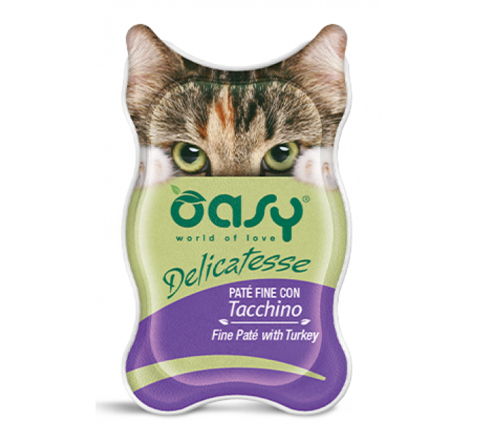 Паштет для котів OASY Cat Wet з індичкою 85г