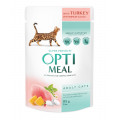 Влажный корм Optimeal с индейкой в тыквенном соусе для взрослых котов 85г