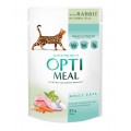 Влажный корм Optimeal с кроликом в морковном желе для взрослых котов 85г