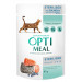 Влажный корм Optimeal с лососем и черникой в желе для стерилизованных кошек и кастрированных кошек 85г