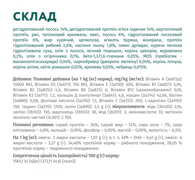 Сухой корм Optimeal Adult Cat Sterilised с лососем для стерилизованных котов 0,7кг