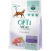 Сухой корм Optimeal Adult Cat Duck Hairball Control с уткой для взрослых котов с эффектом выведения шерсти 0,2кг