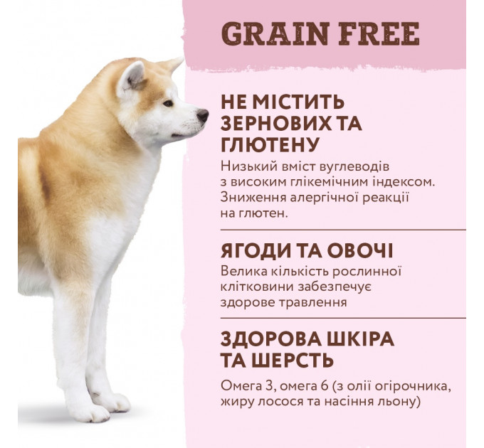 Беззерновой сухой корм Optimeal с индейкой и овощами для взрослых собак всех пород 1,5кг