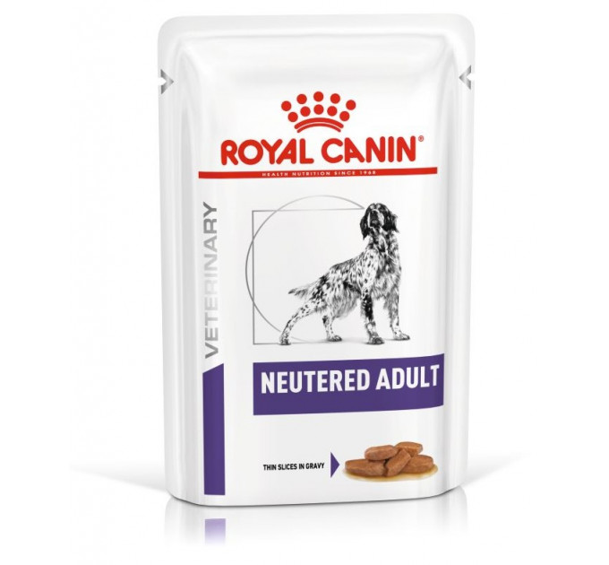 Паучі Royal Canin Neutered Adult Dog для дорослих кастрованих собак, шматочки в соусі 100г