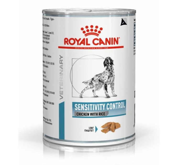 Паштет Royal Canin Sensitivity Control при пищевой аллергии у собак с курицей и рисом 420г